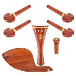 Kit Premium Violino Jacarandá Flor de Lis | Natural | 4/4