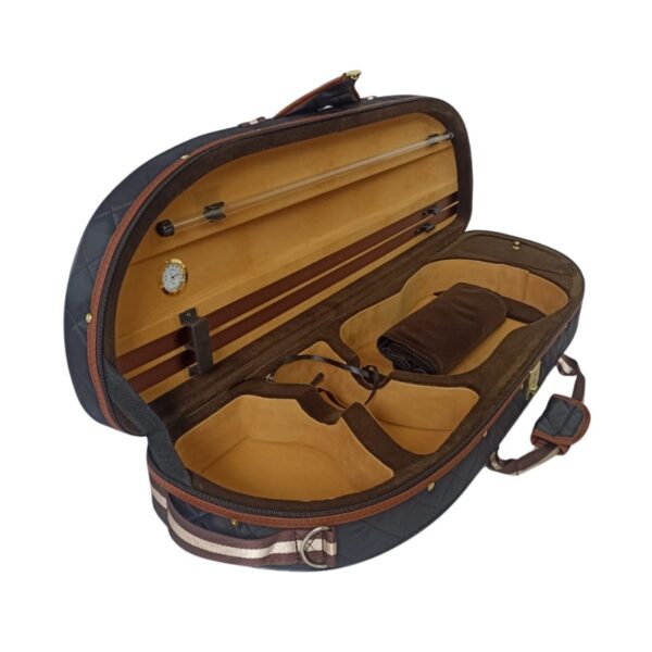 Estojo Premium Térmico Violino Meia-Lua | Marrom | 4/4