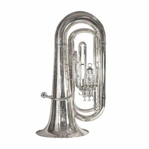 Tuba Lumina Bombardão 3 Pistos Bb 3/4 Luxo | Niquelado | 3/4