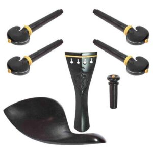 Kit Premium Violino Ébano Flor de Lis | Natural | 4/4