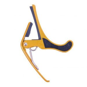 Capotraste Haste Invertida Metal Violão Guitarra | Amarelo | Único
