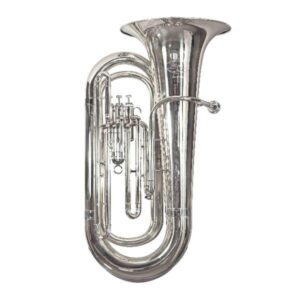 Tuba Lumina Bombardão 3 Pistos Bb 3/4 Luxo | Niquelado | 3/4