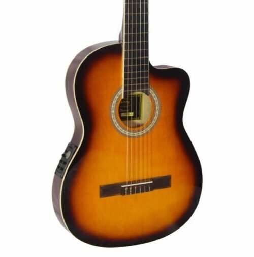 Violão Eletro Acústico Flat | Sunburst | Grande