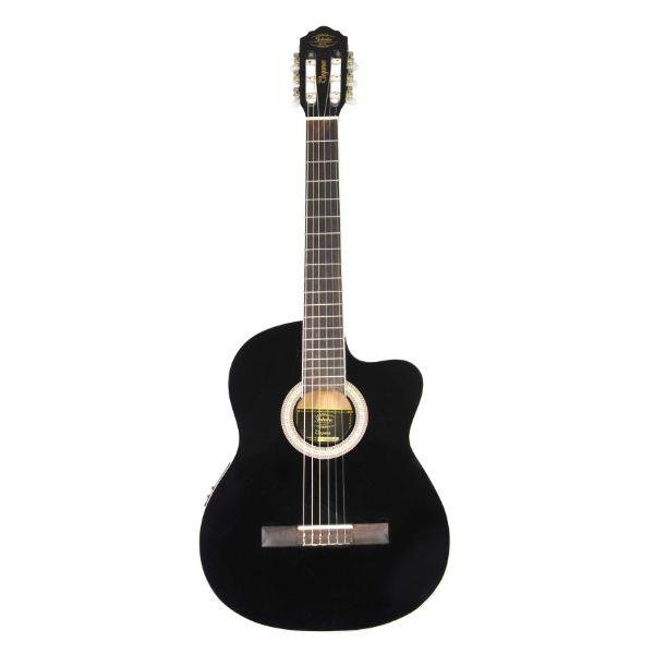 Violão Eletro Acústico Flat | Preto | Grande