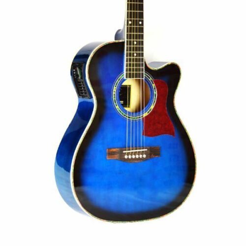 Violão Style Mini Jumbo Cutaway 40" EQ L5 | Azul | Mini Jumbo