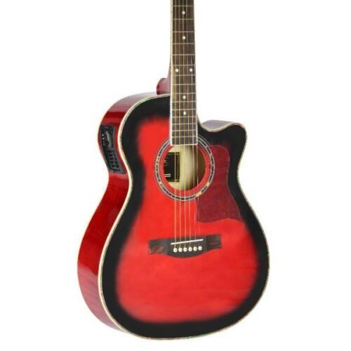 Violão Style Mini Jumbo Cutaway 40" EQ L5 | Vermelho | Mini Jumbo